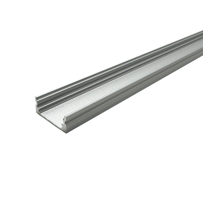 1 Metre Shallow Surface Mounted Aluminium Profile, 7x17 mm