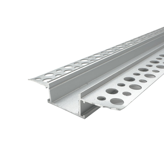 1 Metre Standard Double-Width Trimless Aluminium Profile, 14x62 mm