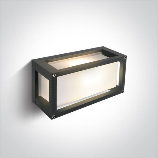 ANTHRACITE E27 12W WALL LIGHT IP54.