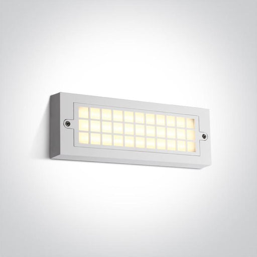 WHITE LED WALL LIGHT 6W WW IP65 230V.