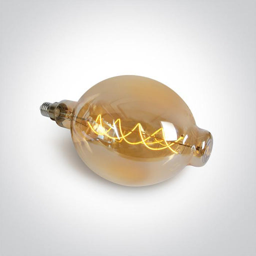 DECORATIVE LED LAMP E27 8w AMBER 230v.