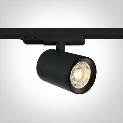 BLACK LED 40W WW TRACK SPOT 230V DIMMABLE.
