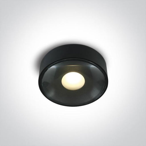 BLACK AC SMD LED 6W WW IP65 230V DIMMABLE.