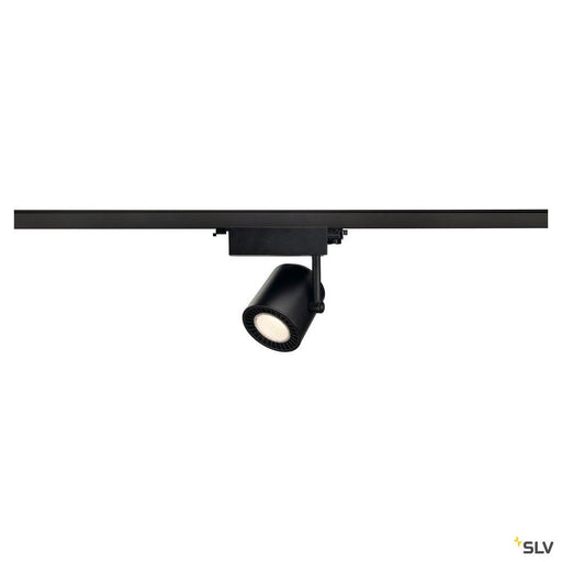 3~ SUPROS TRACK LED 3-circuit system luminaire black 3000K CRI90 60° reflector 2600lm incl. 3-circuit adapter.