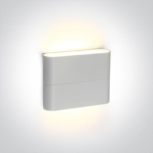 WHITE LED WALL LIGHT 2x3W WW IP54 230v.