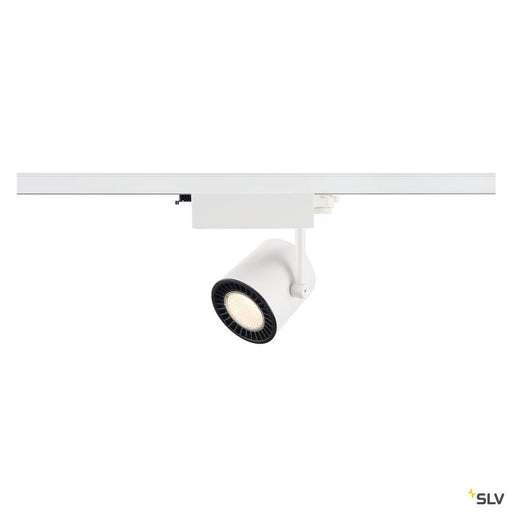 3~ SUPROS TRACK LED 3-circuit system luminaire white 3000K CRI90 60° 3380lm reflector incl. 3-circuit adapter.