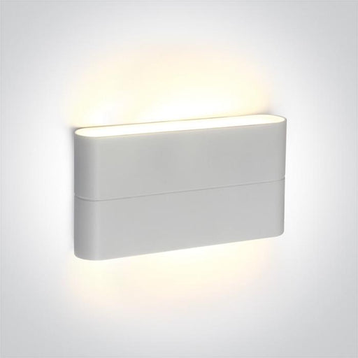 WHITE LED WALL LIGHT 2x6W WW IP54 230v.
