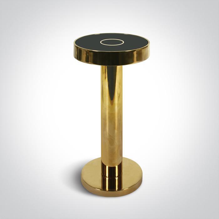 GOLD 2,5W TABLE LAMP RECHARGEABLE USB SOCKET IP65 DIMMABLE