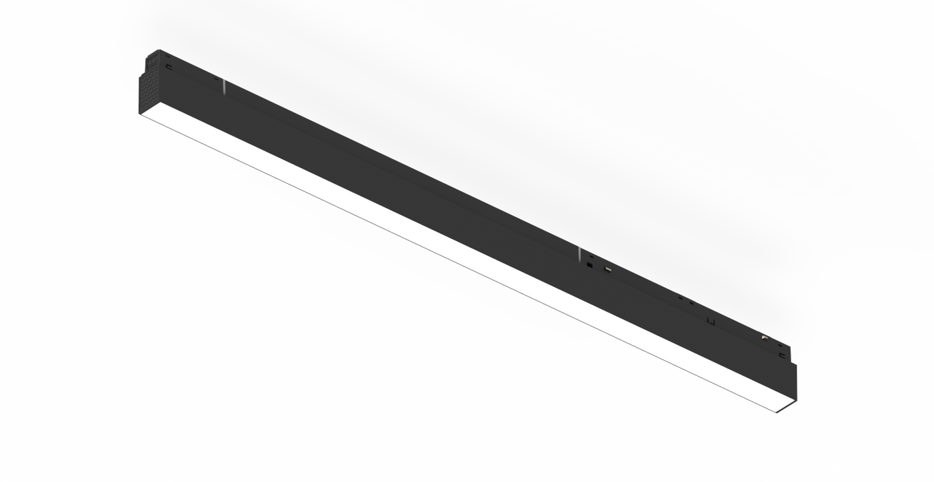Oslo 48V 1~Ph 18W Linear (600mm), 1350lm, Beam angle 110°, 4000K, Black