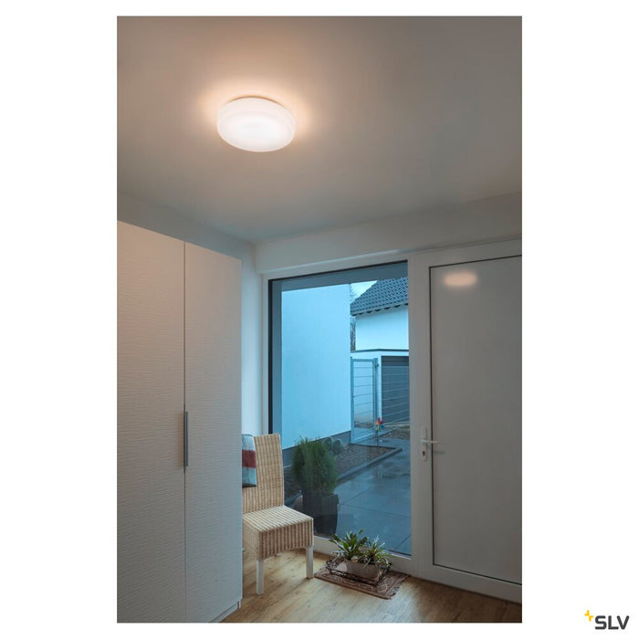 LIPSY 40 DRUM DALI CW, LED Indoor surface-mounted wall and ceiling light, white, 3000/4000K