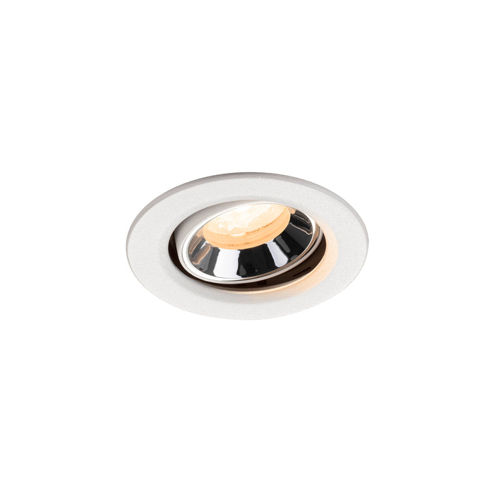 NUMINOS MOVE XS, white/chrom recessed ceiling light 2700 K 40°