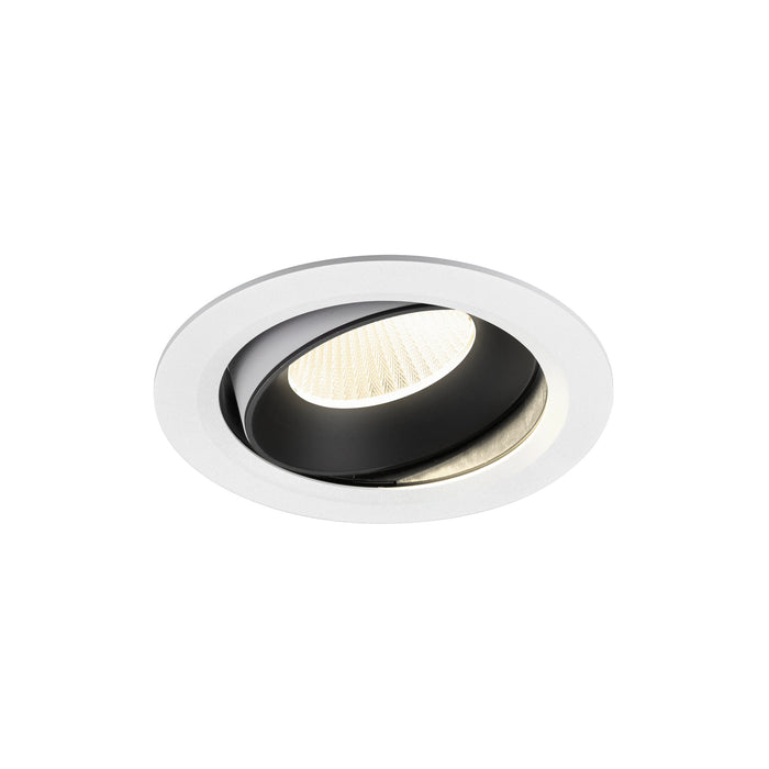 NUMINOS MOVE XL, white/black recessed ceiling light 4000 K 40°