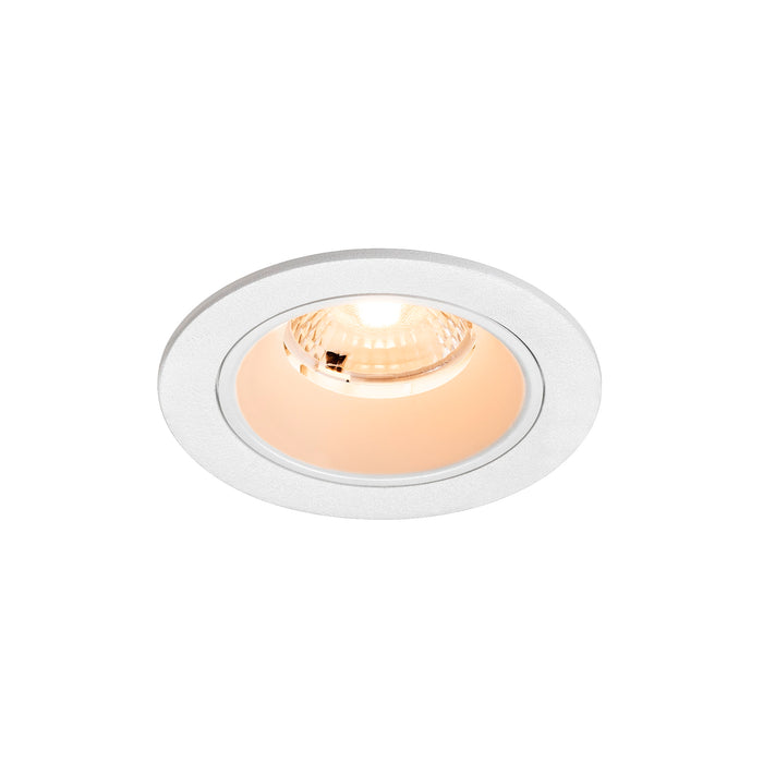 NUMINOS S, Recessed ceiling light, 2700 K, 40°, IP20, round, white
