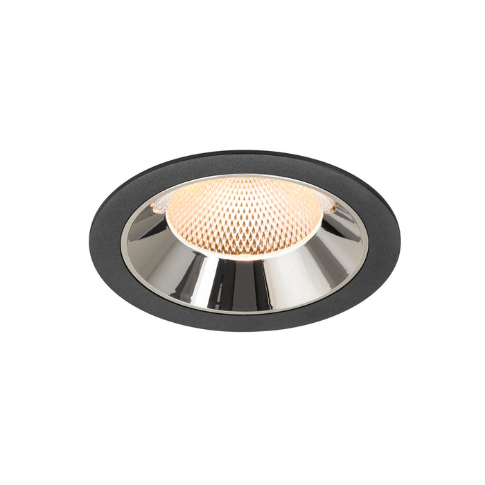 NUMINOS XL, black/chrome recessed ceiling light 2700 K 40°