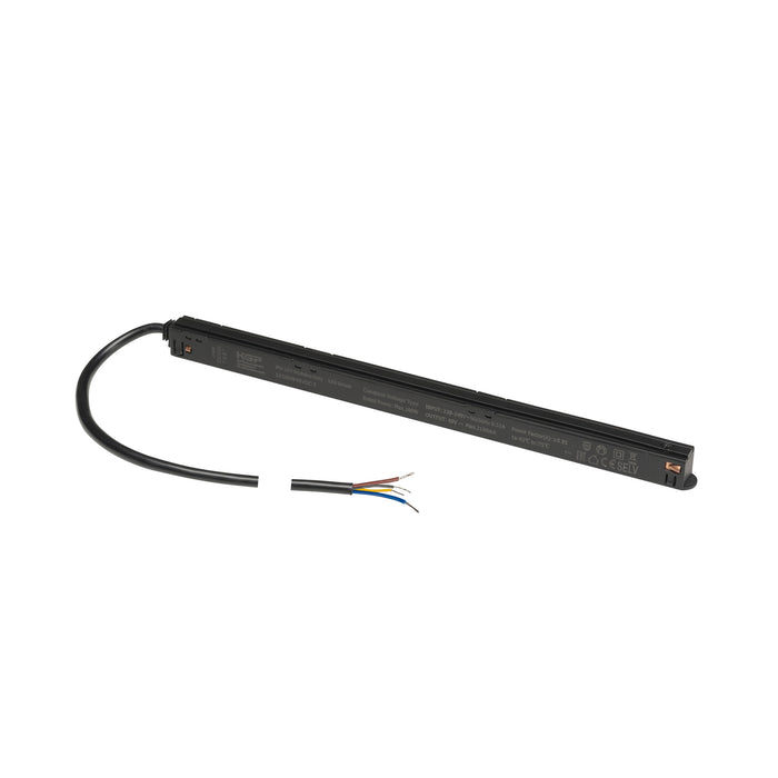 48V SYSTEM, Intrack LED driver, 48VDC, 100 W, incl. 300 cm connection cable for 220-240VAC and DALI through-wiring, black