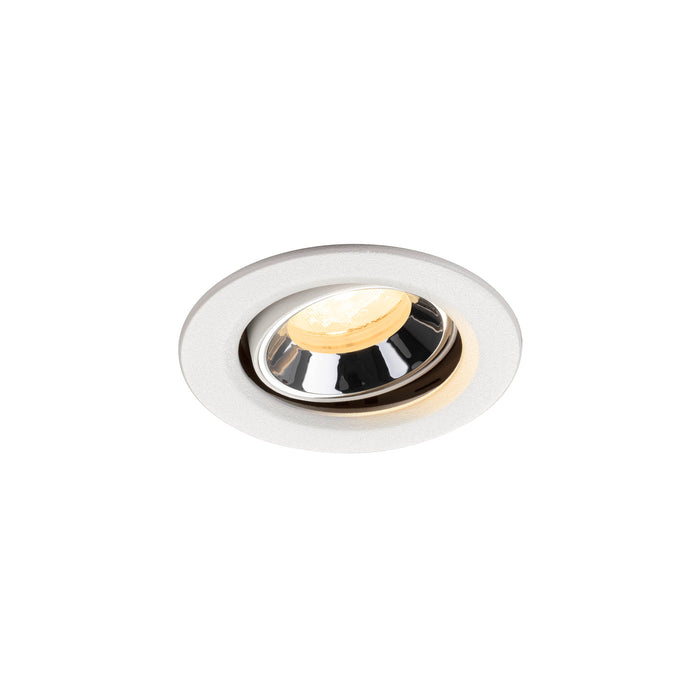 NUMINOS MOVE XS, white/chrom recessed ceiling light 4000 K 40°