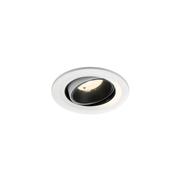 NUMINOS MOVE S, white/black recessed ceiling light 4000 K 40°