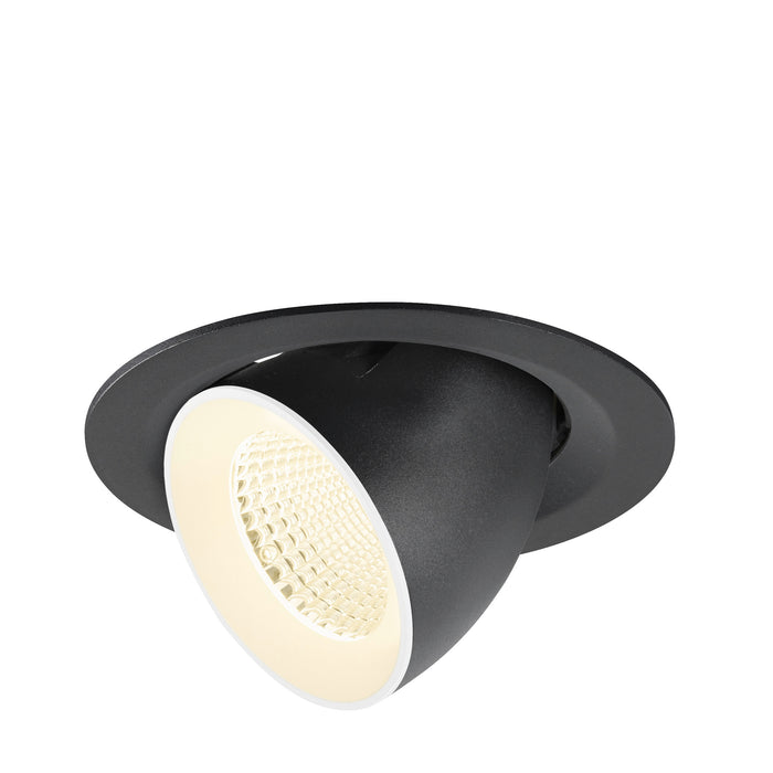 NUMINOS GIMBLE M, Recessed ceiling light, 4000 K, 40°, black / white