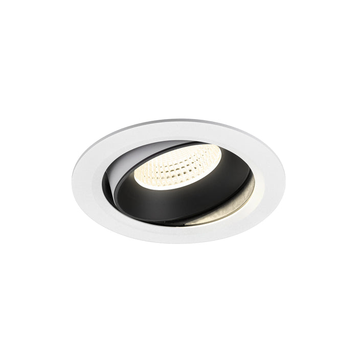 NUMINOS MOVE XL, white/black recessed ceiling light 4000 K 55°