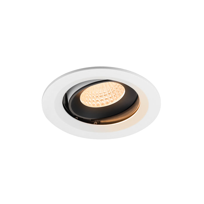NUMINOS MOVE M, white/black recessed ceiling light 2700 K 55°