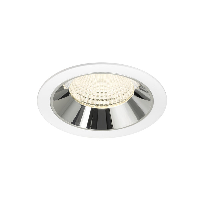 NUMINOS XL, white/chrom recessed ceiling light 4000 K 55°