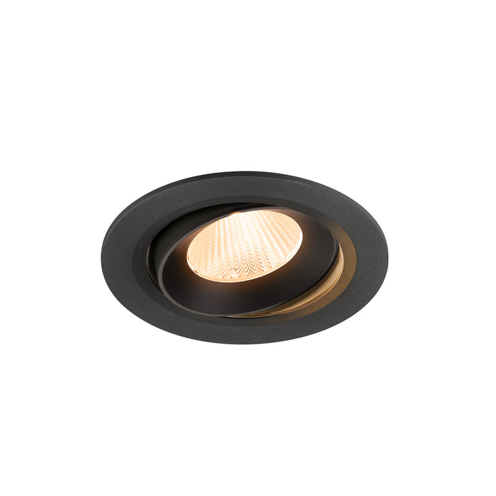 NUMINOS MOVE L, Recessed ceiling light, 2700 K, 40°, IP20, round, black