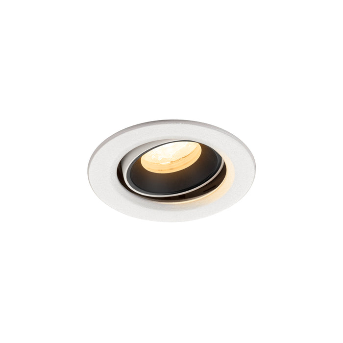 NUMINOS MOVE XS, white/black recessed ceiling light 4000 K 40°