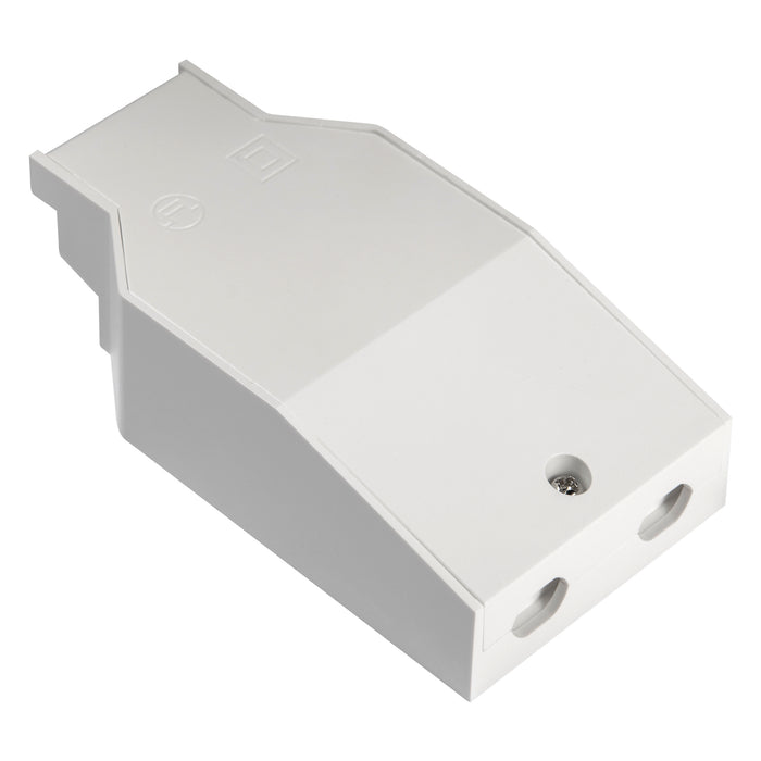 Strain relief, through-wirable, for LED driver