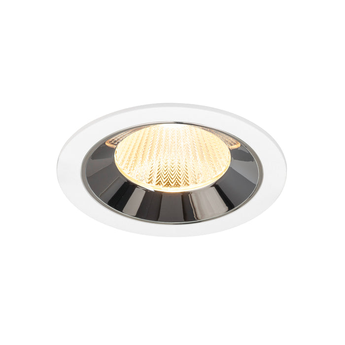 NUMINOS L, white/chrom recessed ceiling light 3000 K 40°