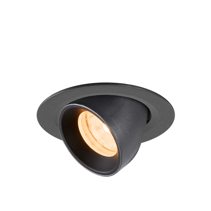 NUMINOS GIMBLE XS, Recessed ceiling light, 2700 K, 20°, IP20, round, black