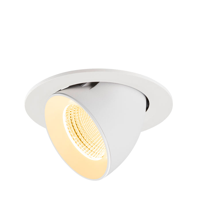 NUMINOS GIMBLE L, Recessed ceiling light, 3000 K, 55°, IP20, round, white