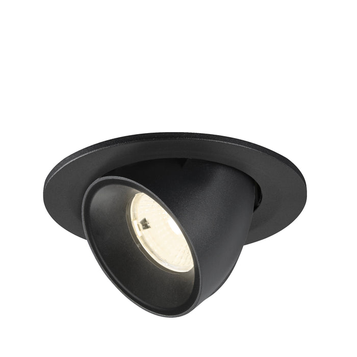 NUMINOS GIMBLE S, Recessed ceiling light, 4000 K, 55°, IP20, round, black