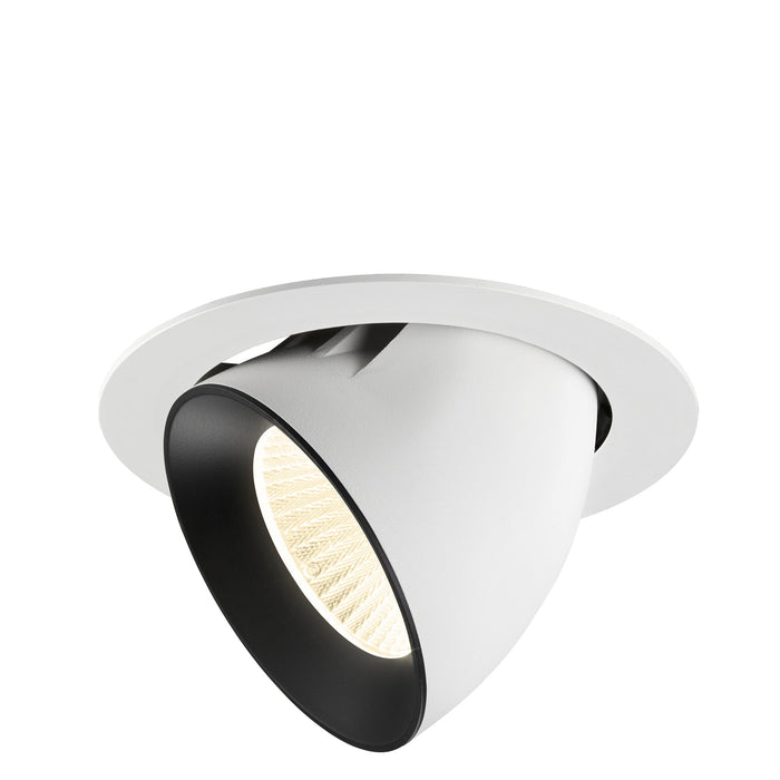 NUMINOS GIMBLE XL, white/black recessed ceiling light 4000 K 40°