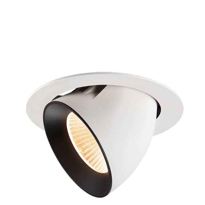 NUMINOS GIMBLE XL, white/black recessed ceiling light 2700 K 40°