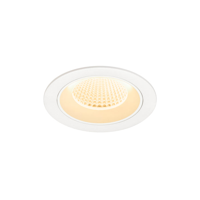 MNUMINOS S, Recessed ceiling light, 3000 K, 40°, IP20, round, white