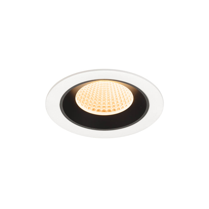 NUMINOS M, white/black recessed ceiling light 2700 K 40°