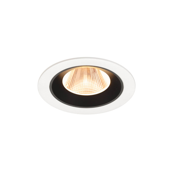 NUMINOS M, white/black recessed ceiling light 2700 K 20°