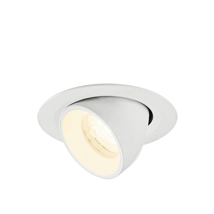 NUMINOS GIMBLE XS, Recessed ceiling light, 4000 K, 40°, IP20, round, white