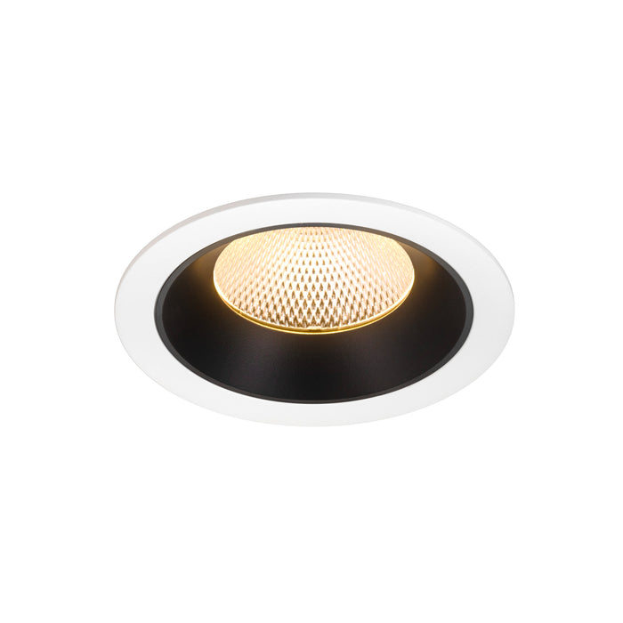 NUMINOS XL, white/black recessed ceiling light 3000 K 40°