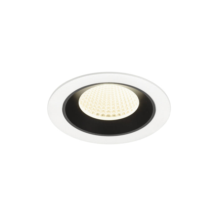 NUMINOS M, white/black recessed ceiling light 4000 K 40°