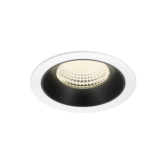 NUMINOS XL, white/black recessed ceiling light 4000 K 55°