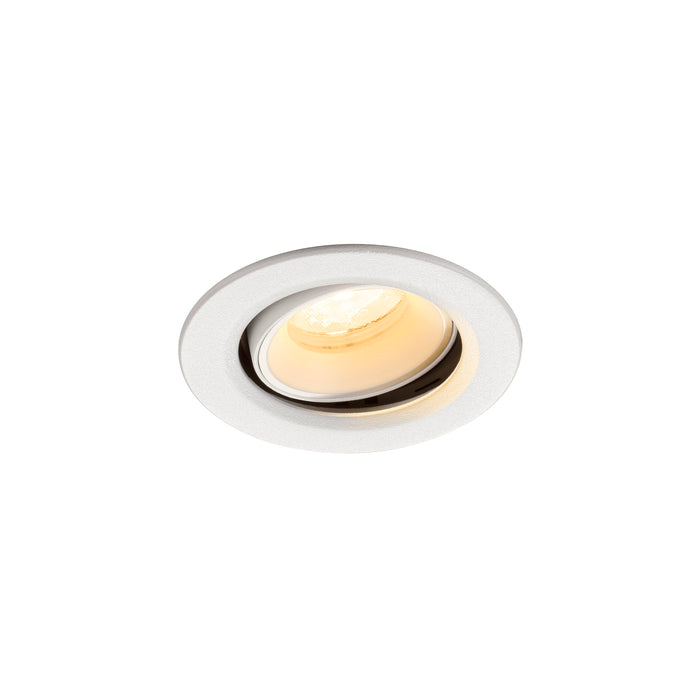 NUMINOS MOVE XS, Recessed ceiling light, 3000 K, 40°, IP20, round, white