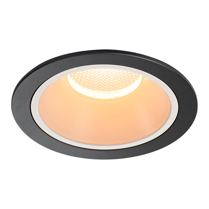 NUMINOS XL, Recessed ceiling light, 2700 K, 40°, IP20, round, black / white