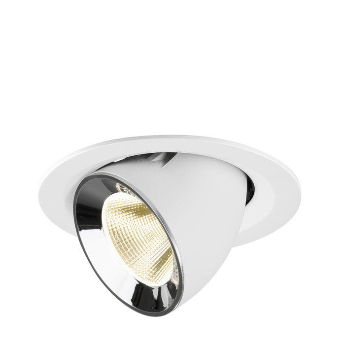NUMINOS GIMBLE M, white/chrom recessed ceiling light 4000 K 20°
