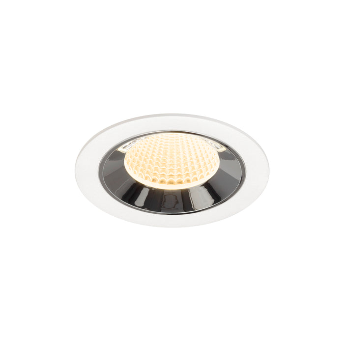 NUMINOS M, white/chrom recessed ceiling light 3000 K 40°