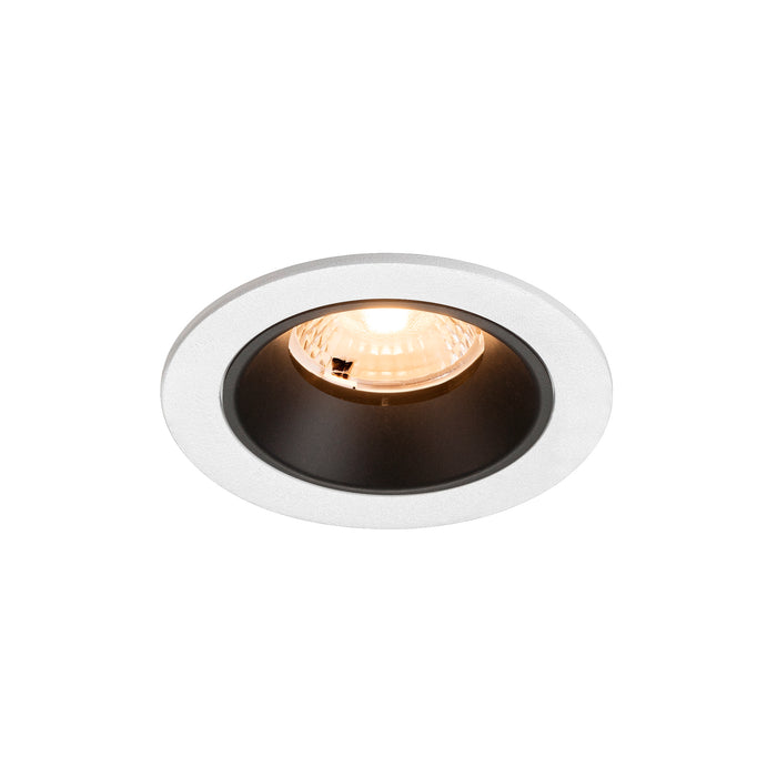 NUMINOS S, white/black recessed ceiling light 2700 K 40°
