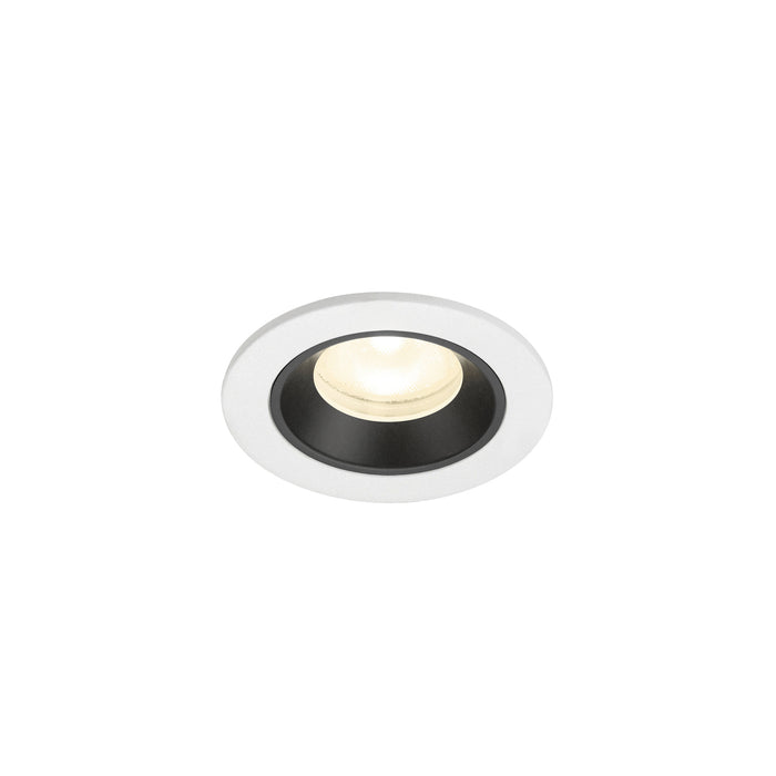 NUMINOS XS, white/black recessed ceiling light 4000 K 55°