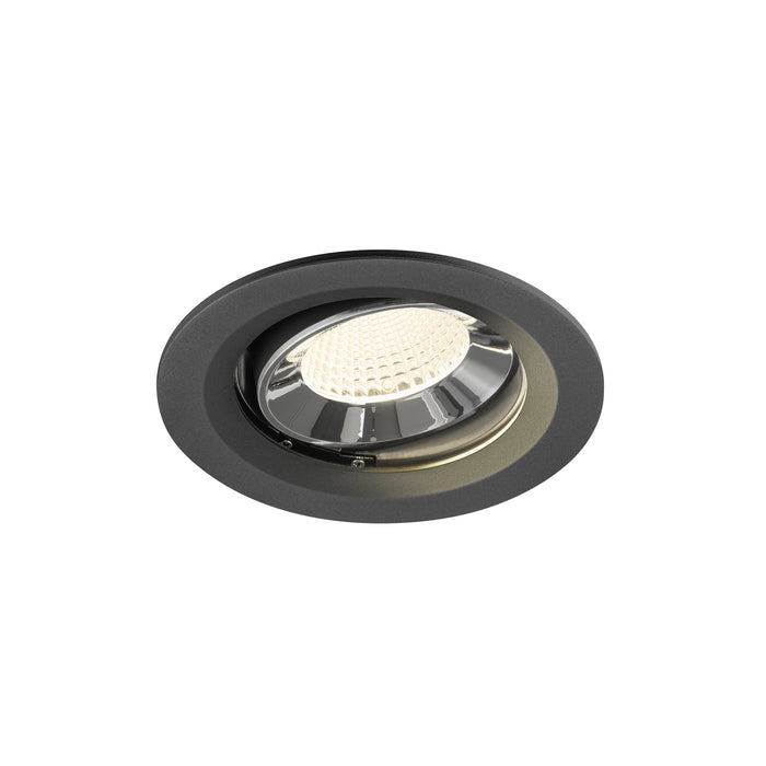 NUMINOS MOVE M, black/chrome recessed ceiling light 4000 K 40°