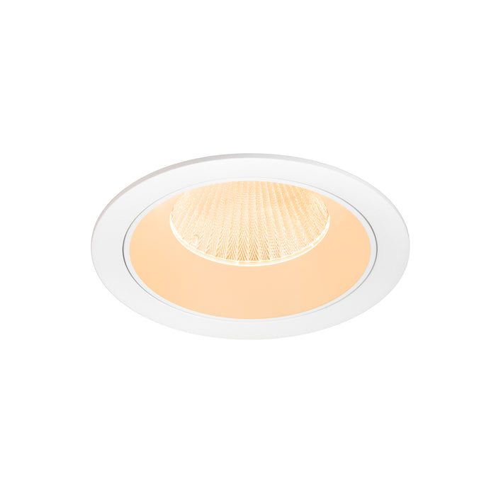 NUMINOS XL, white/black recessed ceiling light 2700 K 20°