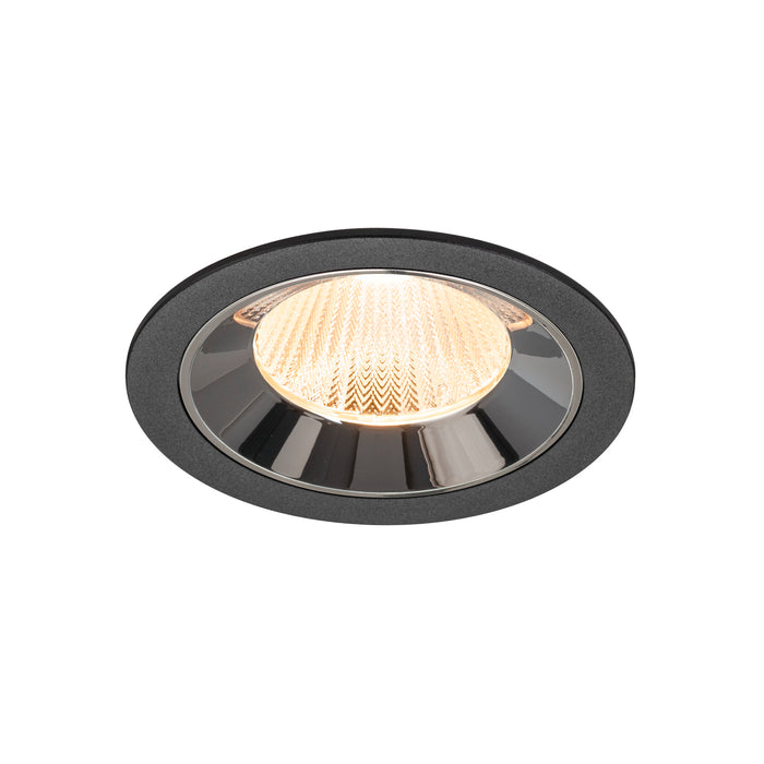 NUMINOS L, black/chrome recessed ceiling light 2700 K 40°